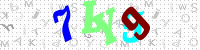 Blue Captcha Image