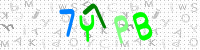 Blue Captcha Image